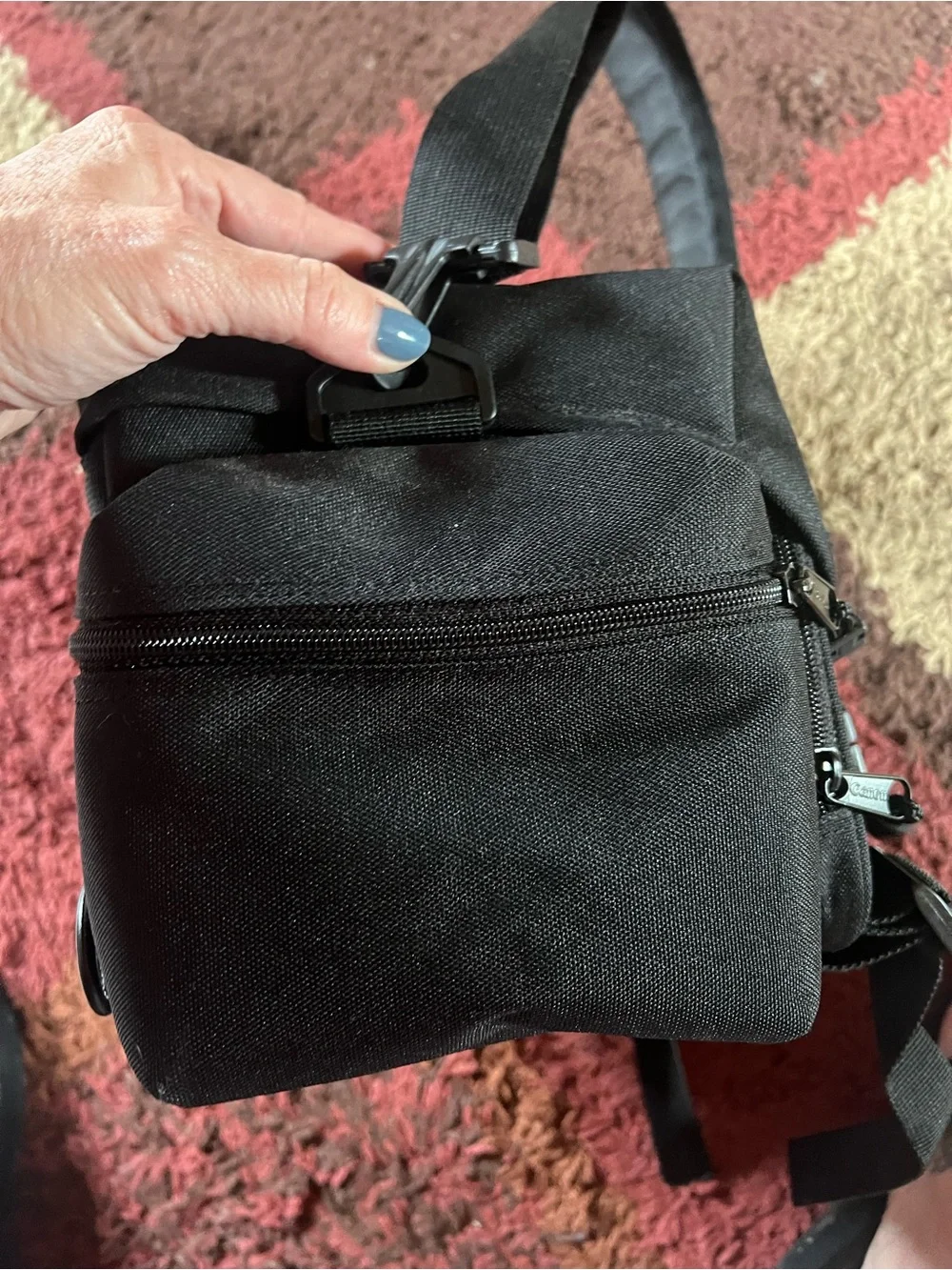 Canon Black Compact Camera Messenger Bag with Top Handle